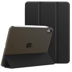 MoKo for iPad Air 6th Generation 11 Inch Case M2 2024/ iPad Air 5th Gen Case 2022/ iPad Air 4th Gen Case 2020,iPad Air 11'' Case with Translucent Hard Back Cover,iPad Air 6/5/4 Case,Black