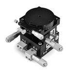 XYZR 4 Axis 3.54"x3.54" Manual Linear Positioning Stage Bearing Tuning Platform Sliding Table 90mmx90mm