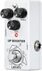 LEKATO Boost Guitar Pedal, 2-Mode Clean and TS Booster, Mini Boost Pedal for Electric Guitar, Truebypass, DC 9V
