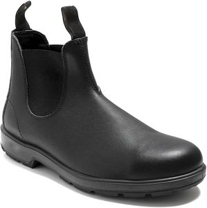 XBTEVUDAK Men's Chelsea Boots Pu Leather Slip-on Ankle Boots High top Boots for Men Handmade Leather Boots Ankle Boots for Men Safety Work Boots