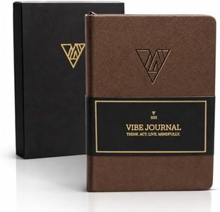 Guided Journal for Men | 13-Week Mindfulness & Self Mastery System for Habit Building, Reflection & Self Improvement | Daily Prompts & Exercises | A5 Vegan Leather | Premium Gift Box | His Vibe