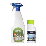 TrustBasket Seaweed Extract Liquid Fertilizer Spray kit for Plants - 250 ml - Organic Liquid Fertilizer for Both Plants and Soil Health for all Indoor and Outdoor plants