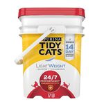 Purina Tidy Cats Light Weight, Low Dust, Clumping Cat Litter 24/7 Performance Multi Cat Litter - 17 lb. Pail