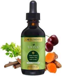 Go Nutrients Uriva Advanced Uric Acid Flush Cleanse with Tart Cherry Extract Celery Seed Extract Turmeric & More High Absorption Liquid Drops Supplement for Joints and Kidney 2.0 oz. | 48 Servings