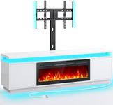 Rolanstar Fireplace TV Stand with L