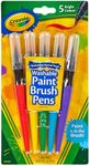 Crayola Paint Brush Pens 5 Washable Classic Colours, Painting, Artist, Art Supplies