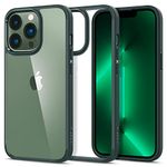 Spigen Ultra Hybrid Back Cover Case Compatible with iPhone 13 Pro (TPU + Poly Carbonate | Midnight Green)