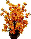 RR Crafts Artificial Blossom Flower Marigold Fluffy Garlands for Festive Pooja Wedding Housewarming Diwali Decorations Festival Events,Pooja Room Approx. Yellow 5 || Orange 5-10 Pieces…