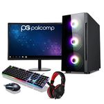 PALICOMP AMD PC Full System Bundle - AMD Ryzen 7 5700G 3.8/4.6Ghz - 16GB RAM - 1TB M.2 SSD - RADEON VEGA Graphics - Wifi - Bluetooth - 24" LED Monitor - Wifi - Bluetooth - NO OS