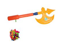 LEYSIN High Pressure Water Gun Pichkari Toy with Free 50 Pcs Water Balloons Best Gift Items for Festival for Kids Pack of 1 (M10)