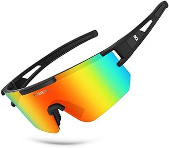 DIGIEYE Polarized Sports Sunglasses,UV400 Protection Outdoor Glasses for Men Women Youth Baseball Cycling Running Driving Golf (Imitation Red Lens)