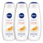 NIVEA Orange & Avocado Oil Body Wash, 3x500ml
