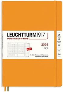 LEUCHTTURM1917 367569 Monthly Planner & Notebook Composition (B5) 2024, 16 Months, Softcover, Rising Sun, English