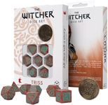 Q-Workshop The Witcher Triss Merigold The Fearless 7 Piece Dice Set with Coin