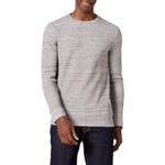 Amazon Essentials Men's Regular-Fit Long-Sleeve Waffle Shirt, Light Grey Heather, XL