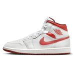 NIKE Air Jordan 1 Mid SE Men's Trainers White/Lobster/Dune Red/Sail FJ3458-160 UK 10.5 (EU 45.5)