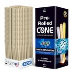 Nilef Pre Rolled Cones | 1 1/4 Size | 1000 Pack | Natural Brown Rolling Paper | "W" Filter Tips | Bulk Pre-Rolled Cones for Manual & Automatic Filling Machines (A8000)