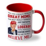 Viberty Best Mimi Ever Mug - Mimi Gifts From Grandson, Granddaughter, Grandkids, Grandchildren - Mimi Gifts For Grandma - Mothers Day, Birthday Gift For Mimi - Mimi Ceramic Mug 11 Oz