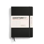 Leuchtturm1917 Notebook Medium (A5), Hardcover, 251 numbered pages Black, Dotted