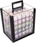 Claysmith Gaming 1,000 Ct Milano Set - 10g Casino Clay Chips with Acrylic Display Case for Casino Games
