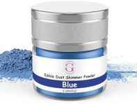 Glitter & Glitz Edible Glitter for Drinks - Premium Drink Glitter Edible Dust for Cocktails, Baking, Brew, Champagne - Luster Dust and Cocktail Glitter - Edible Glitter for Drinks Decoration (Blue, 5Grams)