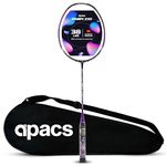 Apacs Finapi 232 (Unstrung, 38 LBS Max Tension) Made in Vietnam | 100% Japanese Graphite | High Modulus | High Power Badminton Racket with Free Full Cover | G1-4 1/4 inches (Purple)