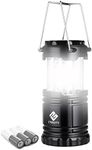 Etekcity CL10 Portable LED Camping Lantern Flashlight with 3 AA Batteries-Survival Light for Emergency, Hurricane