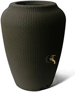 Algreen Products 81314 50 Gallon Wicker Rain Barrel, Chocolate Mocha