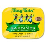 Tiny Tots Sardines in Extra Virgin Olive Oil (12 Tins) by N/A