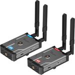 Wireless HDMI Transmitter and Receiver 4K@30Hz, 492FT Range Plug&Play HDMI Extender Kit, 5G Video Transmission System 4K Full HD for Streaming from DSLR/Laptop/Netflix/YouTube to TV/Projector