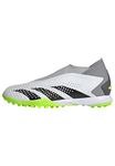 adidas Unisex Predator Accuracy.3 LL TF Football Shoes (Turf), FTWR White/core Black/Lucid Lemon, 10 UK