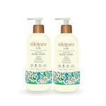 Tikitoro Kids Nourishing Body Wash | Pediatrician Approved | Vegan | Cleanses, Moisturizes & Nourishes Skin | Almond, Calendula, Pomegranate Extract | No Parabens & Sulphates, Age 4+ years (300ml x 2)