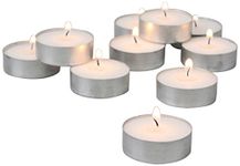 Stonebriar 4 Hour White Unscented Long Burning Tea Light Candles, Candle Accessories for Birthdays, Weddings, Spas, or Everyday Home Decor, Bulk 150 Pack