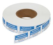 Merangue Refreshments Ticket Roll, 1000 Pack, Blue