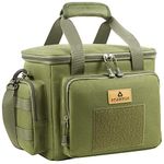 HSHRISH Lunch Bag for Men, Tactical Cooler Bag, Reusable Waterproof Leakproof Insulated Lunch Box for Adults Men Work Picnic Outdoor Camping Day trips Fishing, 13L Army green