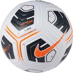 Nike CU8047-101 Academy Recreational soccer ball Unisex Adult WHITE/BLACK/TOTAL ORANGE Size 5