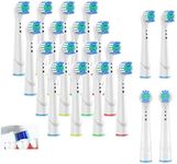 Replacement Brush Heads for Oral B, 20 Pcs Toothbrush Replacement Heads Compatible with Oral-B Brush Heads 7000/Pro 1000/9600/ 5000/3000/8000 Clean Sensitive Precision More