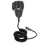 Cobra HG M75 Premium Power Replacement CB Microphone (Black) – 4-Pin Connector, 9 Foot HighFlex™ Cord, Heavy Duty ABS Shell, Wire Mesh Grille, Push To Talk, 2 Transistor Amp (9V Battery, Not Incl)