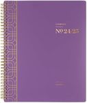 Cambridge Planner 2024-2025 Academic, Weekly & Monthly, 8-1/2" x 11", Large, WorkStyle Balance, Purple Swirl (1606-905A-19)