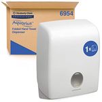 Aquarius C Fold Hand Towel Dispenser 6954-1 x Paper Towel Dispenser, White