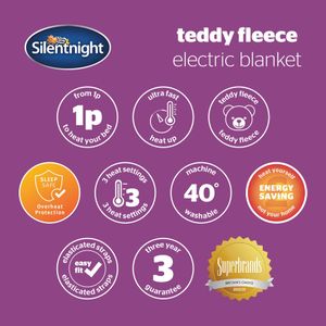 Silentnight Single Electric Blanket – Soft Heated Bed Cover