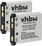 vhbw 2x Replacement Battery compatible with Traveler XS-40, XS-70, XS70, XS-80, XS80, XS400, XS-400, XS-4000, XS4000, SW12, SW-12 Camera (500 mAh)