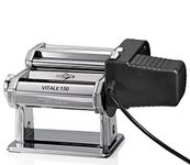 Küchenprofi Vitale 150 Electric Pasta Machine Set Includes Motor, 3 Rollers/Attachments, Pasta Cutter, 2 Speed Levels, Stainless Steel, Lasagne Plates, Tagliolini and More