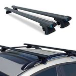 DriveStylish Universal Roof Rack Cross Bars, Adjustable Aluminum Cargo Carrier Rooftop Luggage Crossbars for Car