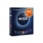 MY.SIZE PRO Condom Size 4, 57 mm, Large, 3 Condoms - Perfect fit and a Suitable Size for Everybody