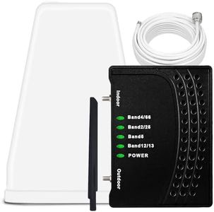 Cell Phone Booster for Home & Office,Up to 2,000 sq ft,Cell Phone Signal Booster with Band 66/25/2/4/5/12/13/17,Boost 5G 4G Data for All U.S. Carriers FCC Approved Cell Booster