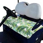 Golf Cart Seat Covers,EZGO Seat Covers,Golf Cart Seat Blanket,Summer Golf Cart Seat Towel Blanket Covers for 2-Person Seats Club Car, Golf Cart Accessories.EZGO Golf Cart Seat Cover (Tropical)