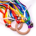 Montessori Toy | Hand Kite | Baby Sensory Toy | Sensory Ribbon Toy | Waldorf Toy | Wooden Baby Toys | Wooden Toddler Toys | Rainbow Hand Kite