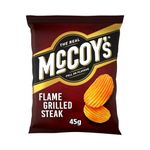 McCoy's Ridge Cut Flame Grilled Steak Potato Crisp 45g (24 Pack)