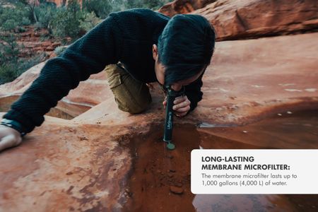 LifeStraw Personal Water Filter – Portable Blue Survival Filter